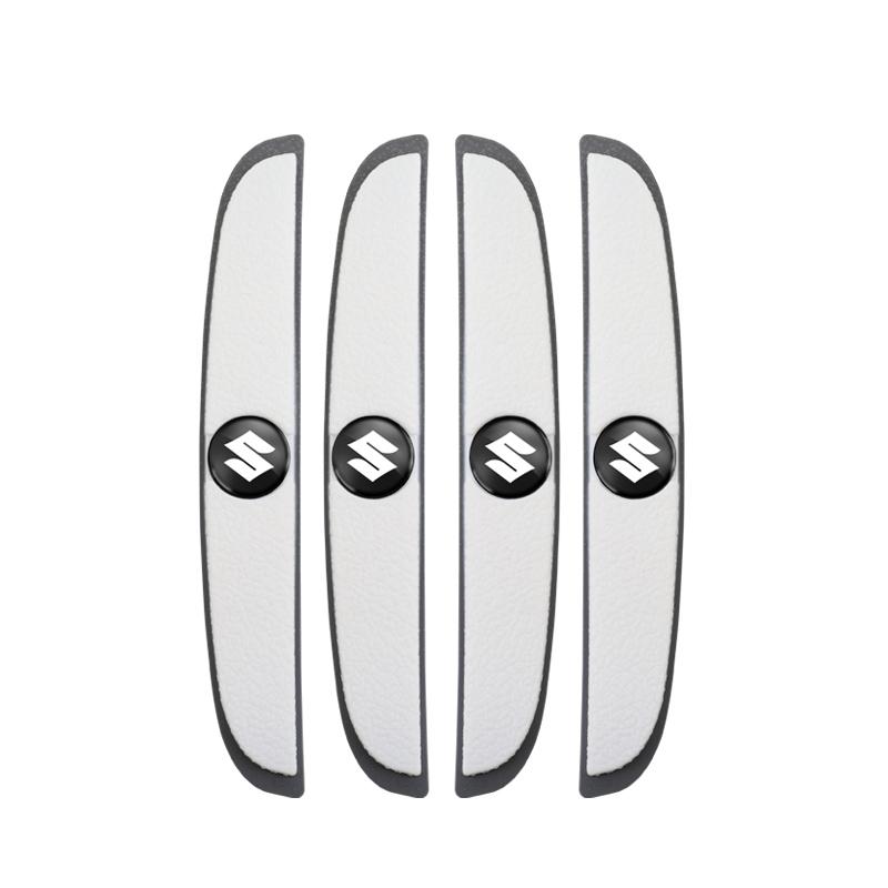 4Pcs Rubber Anti Collision Strip Car Door Rearview Mirror Protector Stickers For Suzuki Swift Vitara Jimny Samurai Baleno Kaiser