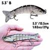 Balıkçılık Lures Swimbait Crankbait Yem Bas Alabalık Crappie Muskie Yayın Balığı Olta Gerçekçi Balık
