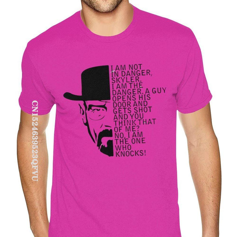 Oversized T Shirt Breaking Bad Walter Heisenberg I Am The Danger Simple Design Gothic Style Anime Tshirt Mens Designer Shirts