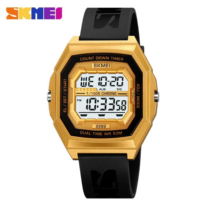 SKMEI 2282 Military Quartz Wristwatches Digital Sport Watch for Men Stopwatch Waterproof Electronic Mens Clock Reloj Hombre 1894