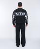 BORN TO WIN Nylon Mix Bold Sweatshirts [Black]