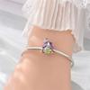 925 Silver Unicorn Pendant Noctilucent Charm Bead DIY Princess Bracelet Colorful Jewelry Gift for Women