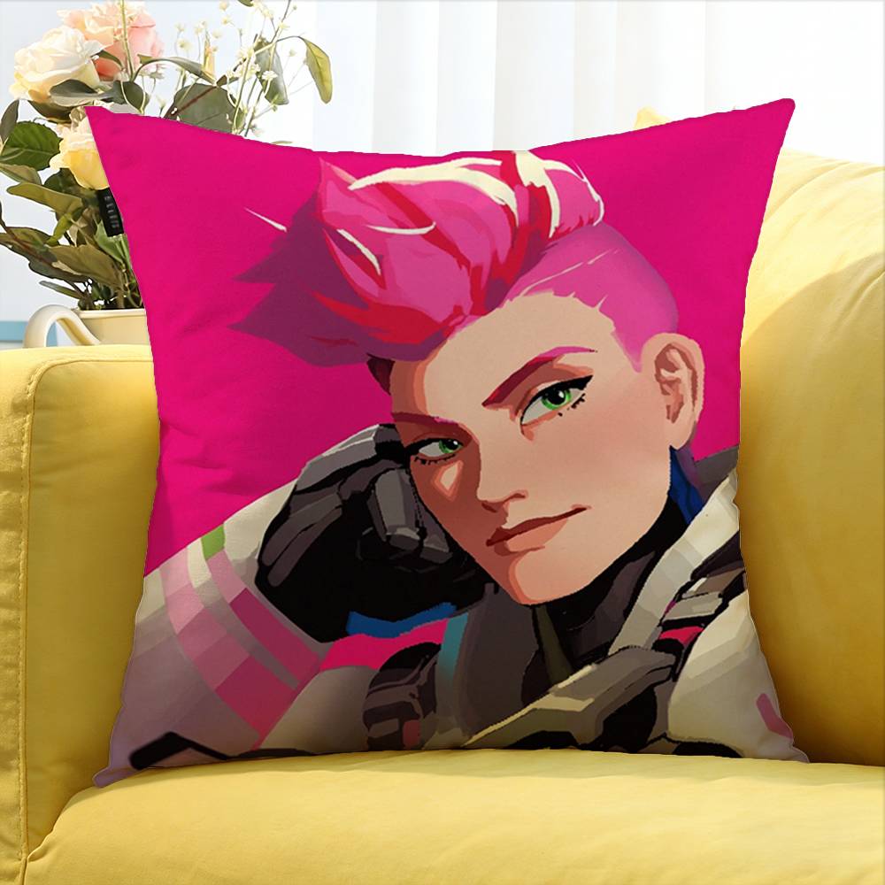Pop Game OOverwatchS Various Sizes Square Pillow Case For Car Home Bedchamber Decor