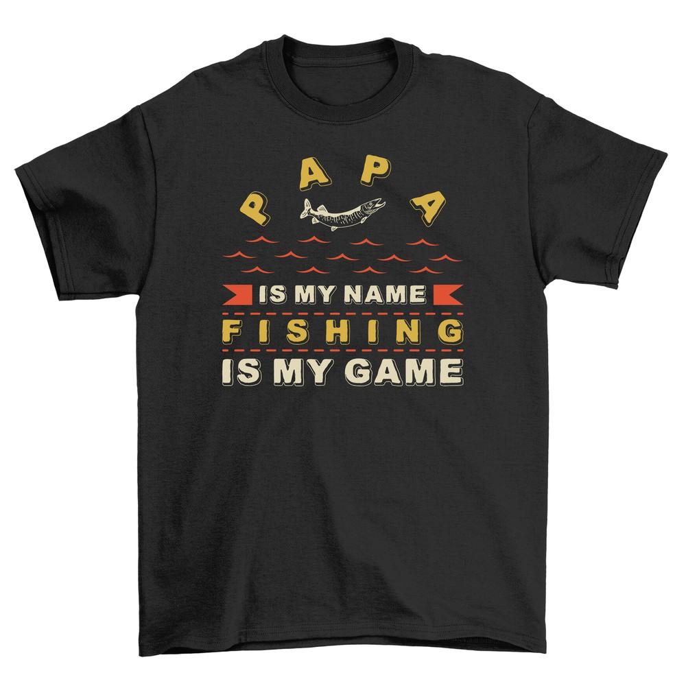 '5 More Minutes, Fishing Is My Game'' Funny T-Shirt for Anglers, 100% Cotton, Uni