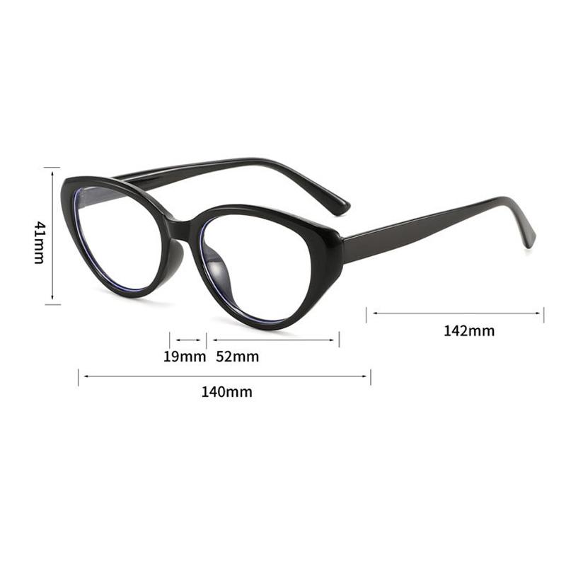 Xiaomi Women Retro Cat Eye Anti Blue Light Reading Glasses +100 To +400 Diopters No Decor Presbyopic Eyewear Office Daily Eyeglasses
