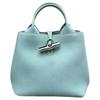 Le Roseau Hebilla de Bambú Diseño Bolso Tote Mini de Cuero de Vaca para Hombro Bolsos de Mano para Mujer Verde Orégano 10278HFPM16