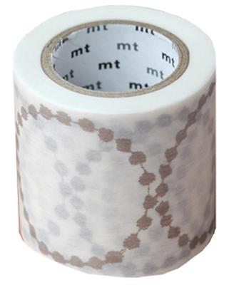 Kamoi Kakoshi Mt Mina Perhonen Masking Tambourine Grande 48mm X MTMINA31 Tape, Silver, 10m,