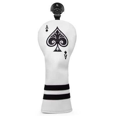 Golf Club Head Cover for Woods Popular Spade A Spec Driver Cover Fairway Wood Cover Utility Cover Numbered Tag Included Premium Leather Single Item