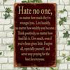 Vintage Metal Poster Inspirational Quote Wall Art Decor for Farmhouse