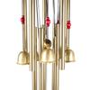Metal Wind Chime Garden Decorative Vintage Style Outdoor Hanging Iron Tube Bells with Multiple Tubes and Circular Top Frame for Patio Porch Yard