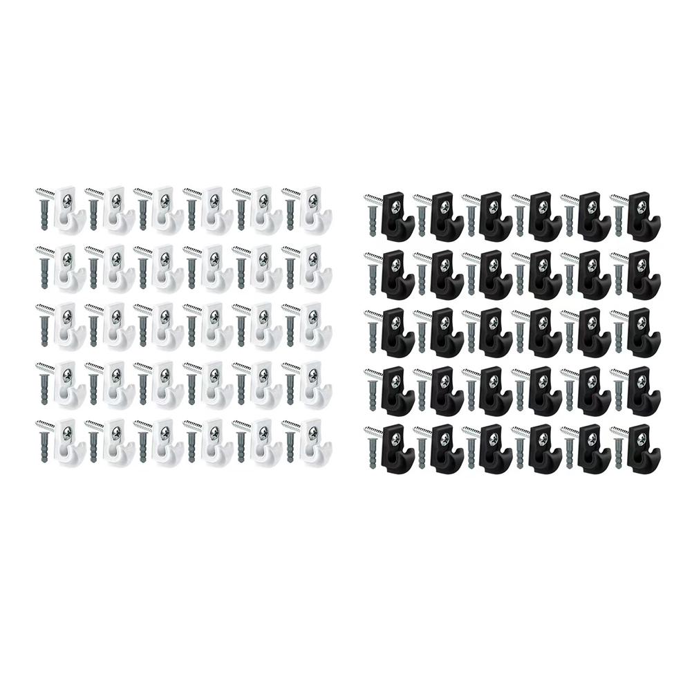 30PCS Lighting Hooks And Screws With Expansion Tube Ceiling Hooks With Screws Decorative Light Strips Hanging Hooks Parts