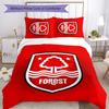 3pcs Forest F.C Design Cover Set - HD Printed Bedding with 1 Cover and 2 Pillowcases - Perfect for Home and Dorm Decor
