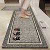 Kitchen floor mat, absorbent, oil-absorbing, non-slip, simple, cuttable, easy-to-clean diatomaceous earth mat.