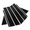 8PCS Cobertura Externa da Coluna da Janela Preto Brilhante Adesivo da Coluna B Moldura da Janela Acabamento da Porta para Carro