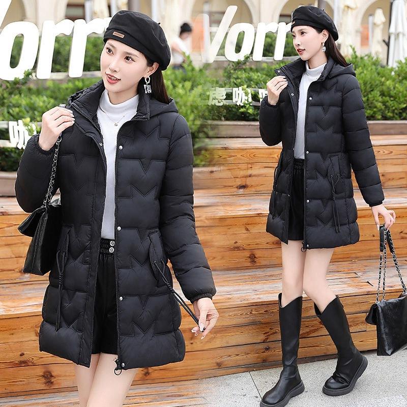 

Женская зимняя куртка, длинная парка, толстые теплые зимние пальто, женская куртка с капюшоном и хлопковой подкладкой, женская куртка, пальто M чёрный
