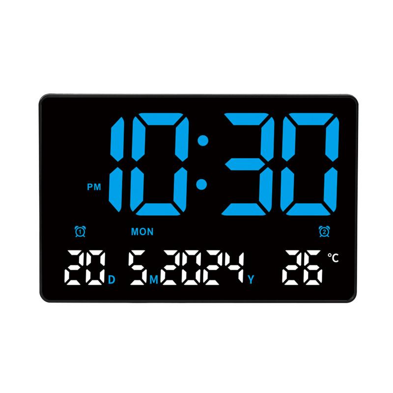 

Цифровые настенные часы-будильник 12H/24H Дата Температура Неделя Два комплекта будильников Настольный будильник Маленький подключаемый будильник для спальни