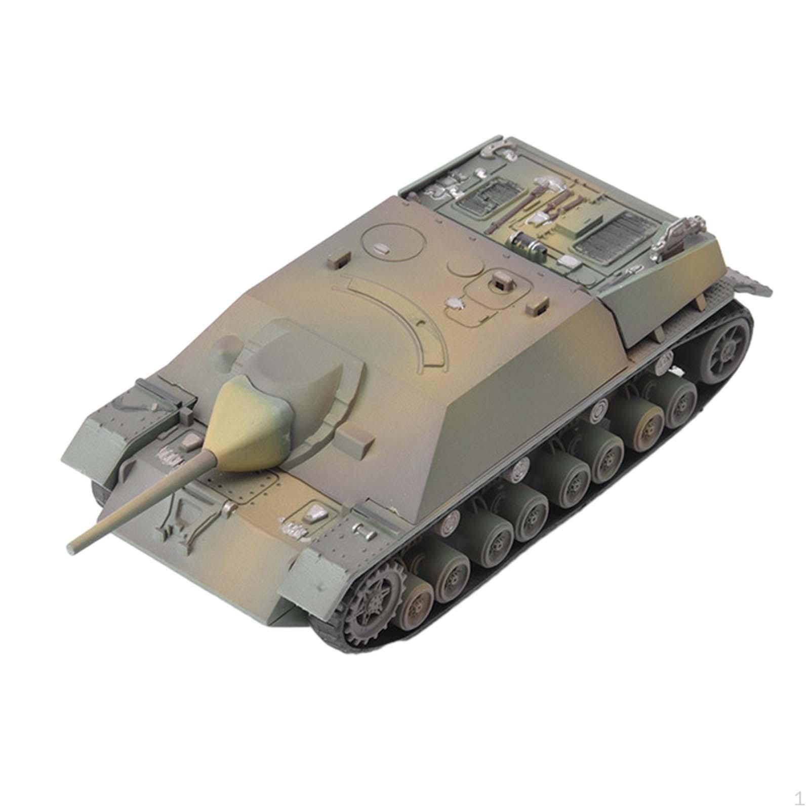 1/72 Модель танка Пазл Миниатюрные строительные наборы Сделай сам Сборка Подарки на вечеринку Боевая игрушка зелёный