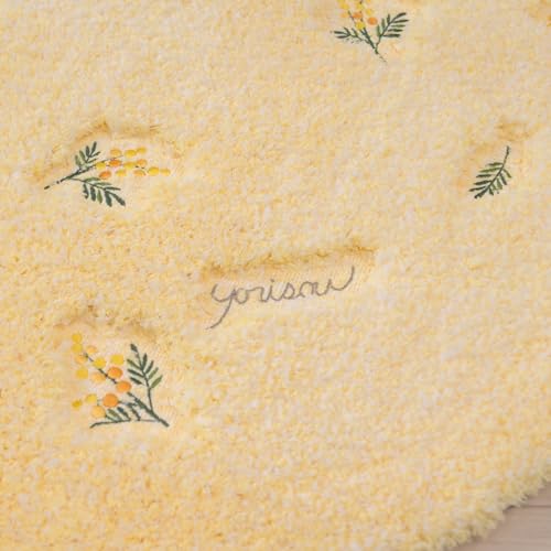 Senko S.D.S. Toilettenartikel Süße Mimose Toilettenmatte, ca. 80 x 60 cm, Langes Format, Gelb, 15705