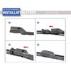 Wiper Blades For Volkswagen VW Touareg 7L 2003 - 2010 Front Rear Windshield Brushes Windscreen Car Accessories Cover Spring 2008
