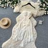 French Purple Suspender Sleeveless Dress Women's Summer Three-dimensional Flower Waist Thin Irregular Holiday Dress