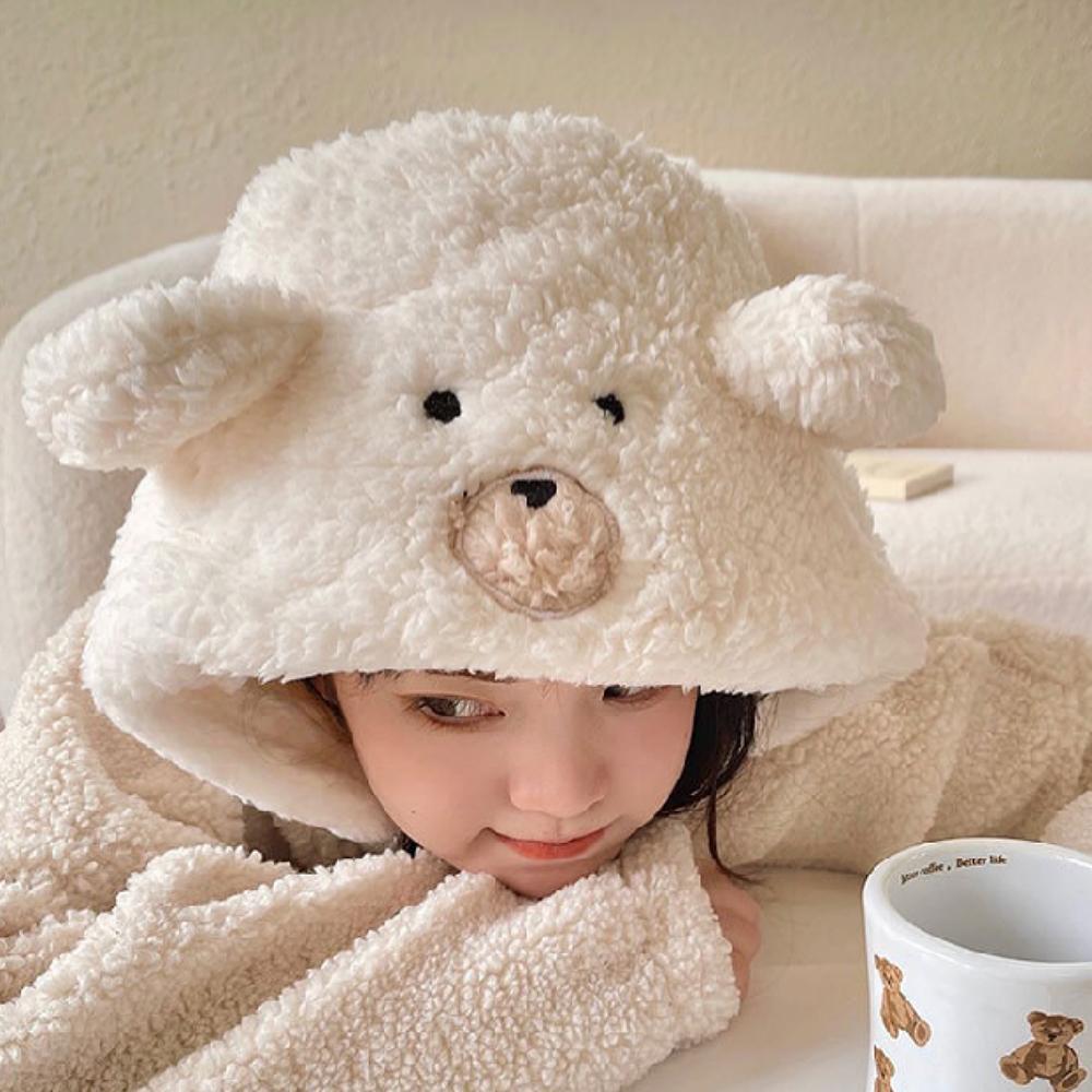 Vintermössa med teddyfleece-snodd för kvinna eller par