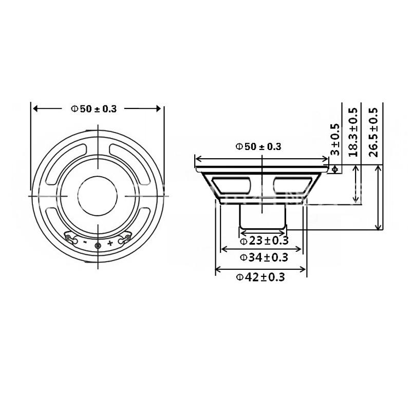 2pcs 2 Inch 50MM Full Range Speaker Unit 4 Ohm 8 Ohm 5W Round Fiberglass Bluetooth Audio Sound Loudspeaker For Home Theater DIY 5