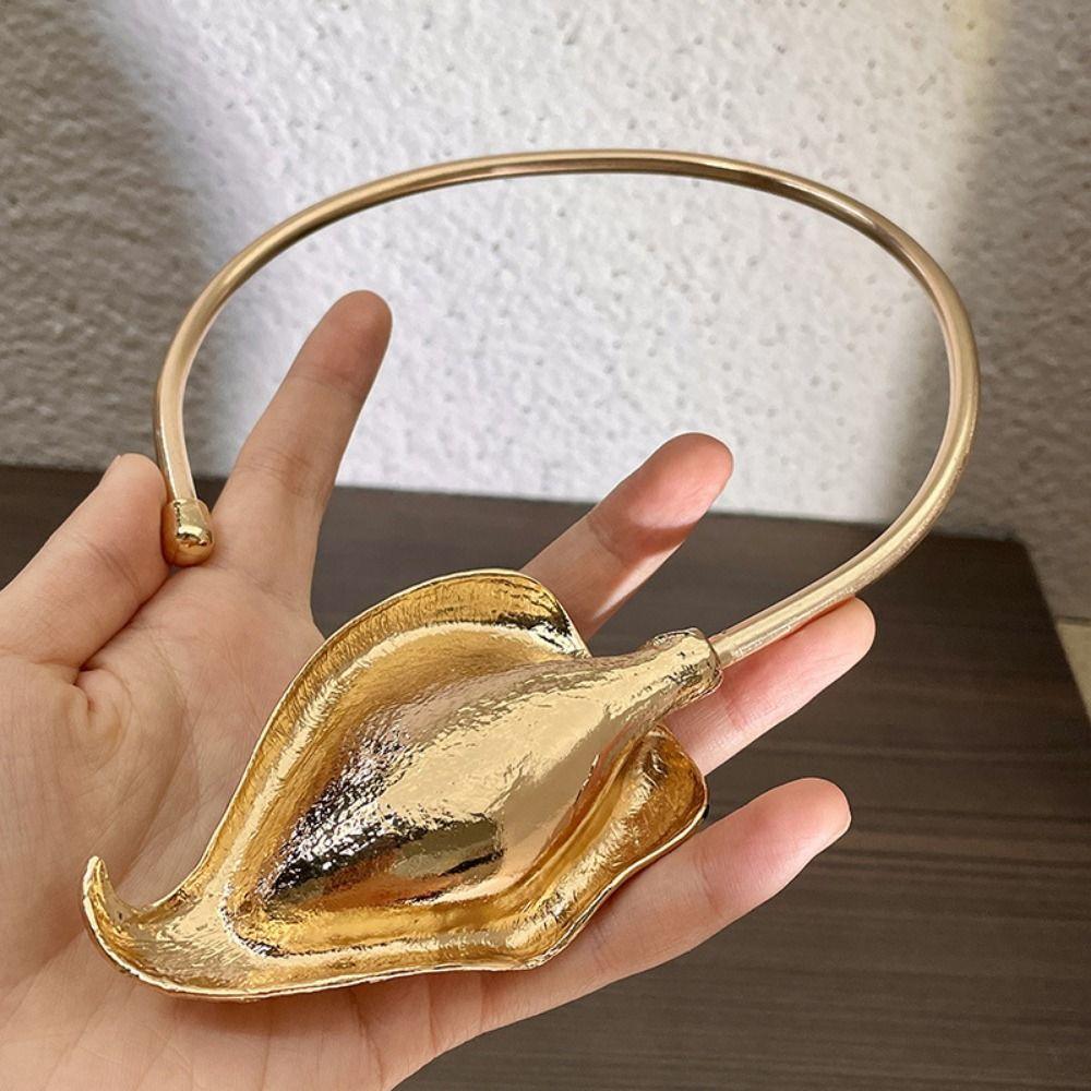 Niche Design Clavicle Chain Three-dimensional Collar Choker Necklace Floral Open Choker Banquet