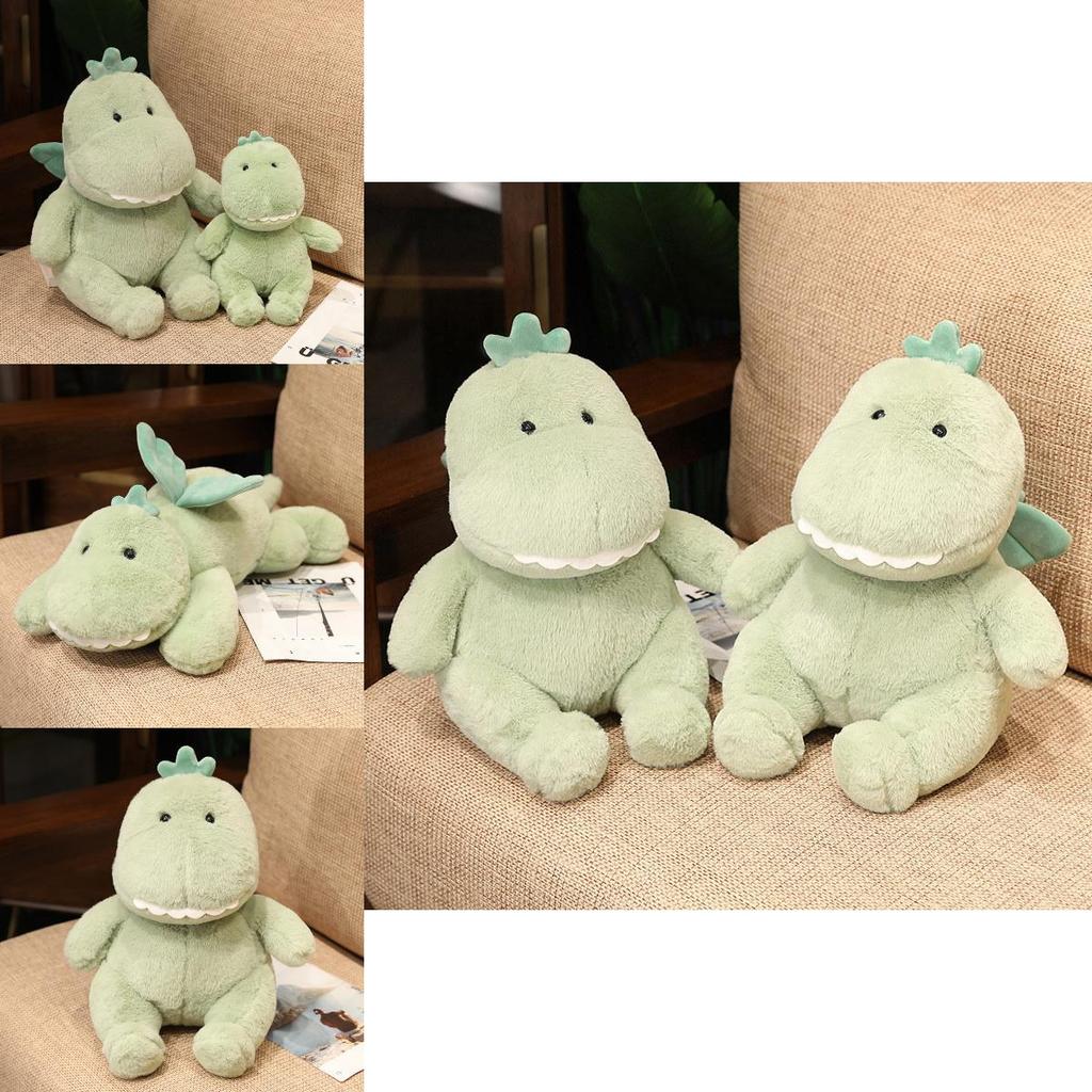 Adorable Green Dinosaur Plush Toy Stuffed Animal Cuddly Doll For Boys 28cm 38cm