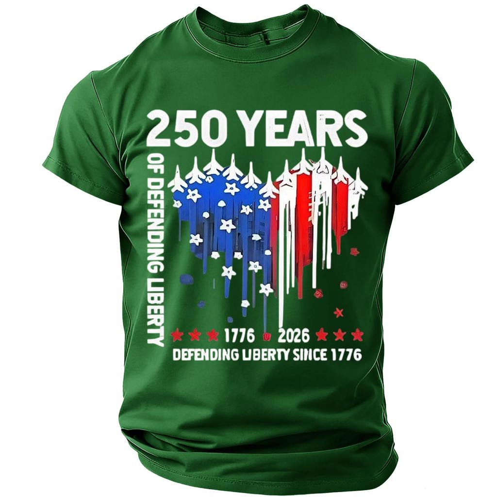 Men's Casual Round Neck Lightweight Breathable Short-Sleeve Top
