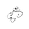 Minimalist Double Layer Cross Rotating Ring For Women Anxiety Relief Fidget Spinner Jewelry Simple Elegant Turnable Band