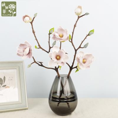Simulation Flower Wedding Flower Indoor Home Fake Flower, Decoration Simulation Short Magnolia
