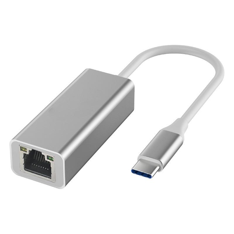 USB to Ethernet Adapter, Type C to RJ45 Gigabit 1000Mbps Network Card, Driver-Free USB C LAN Converter for Laptop PC Switch Mac
