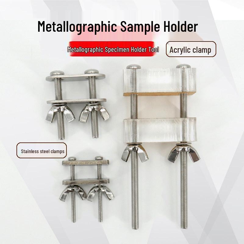 Acrylic Handheld Sample Holder for Metallographic Preparation and Polishing 201 Stainless Steel Holder