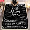 Best Mum Ever Print Thin Flannel Blanket for Bedrooms,Living Rooms,Sofas Blankets,Lunch Breaks,blankets Fluffy Blanket