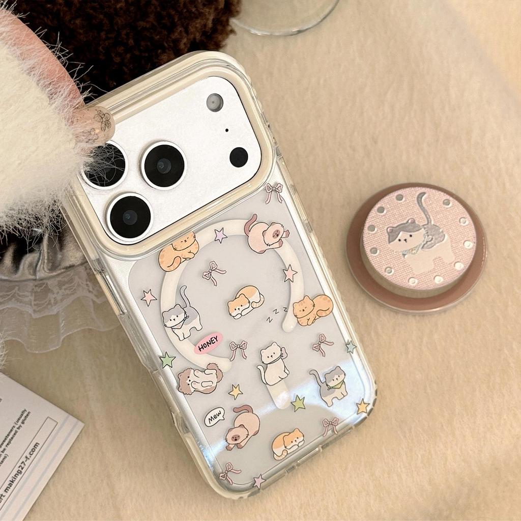 Cute Cat Phone Case for iPhone 16, iPhone 17, and iPhone 17 Pro Max