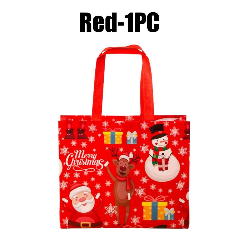 Weihnachtsgeschenktaschen Vlies-Tragetaschen mit Henkeln Große Größe Frohe Weihnachten Geschenkpapier Weihnachten Feiertagsparty Gastgeschenke Zubehör