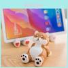 Wooden Cat Phone Stand With Cute Animal Design For Office Desk And Car Decor