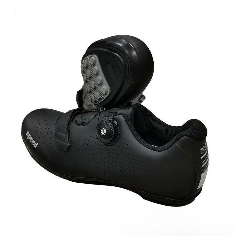 Scarpe da Ciclismo Unisex Con Sistema di Tacchette Strada MTB Bici Traspiranti Leggere Uomo Donna