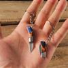 Stainless Steel Foldable Mini Knife Keyring - Compact and Portable Keychain Accessory