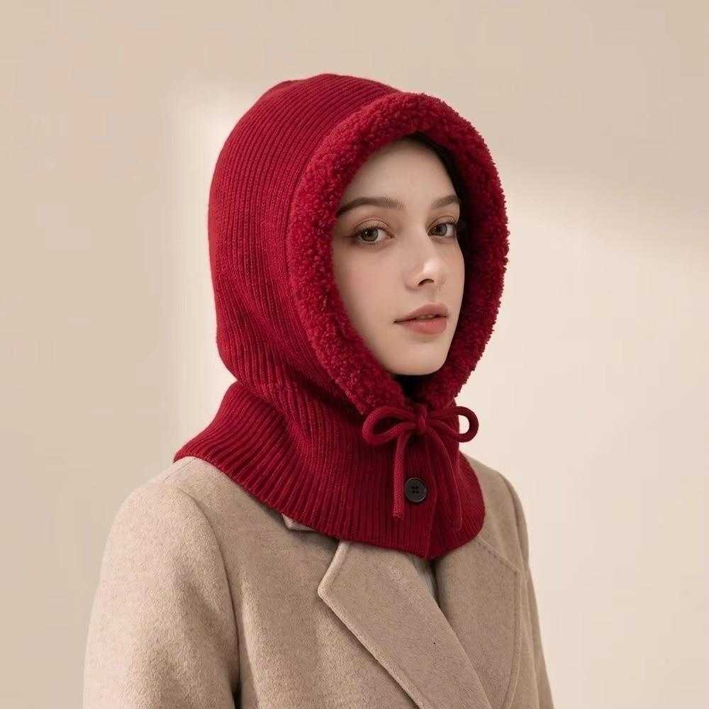 Windproof Earflap Hat Warm Ear Protection Hat Fashion Knitted Hat Women Girls