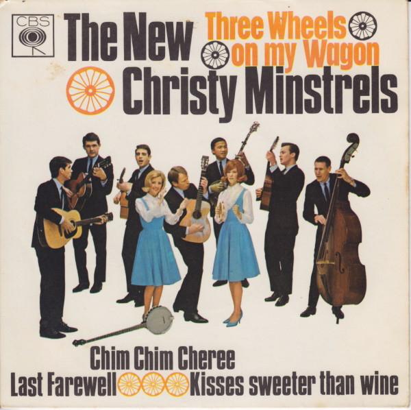

7-дюймовая пластинка NEW CHRISTY MINSTRELS Three Wheels On My Wagon EP6057 CBS 1965 UK Поп Б/у