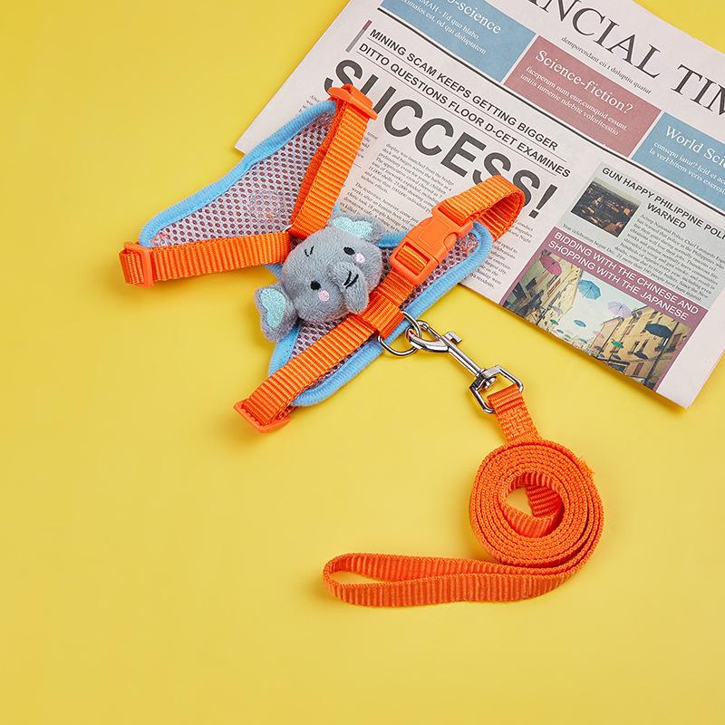 Cute Yellow Duck Anti-Escape Dog Leash & Adjustable Cat Harness Set