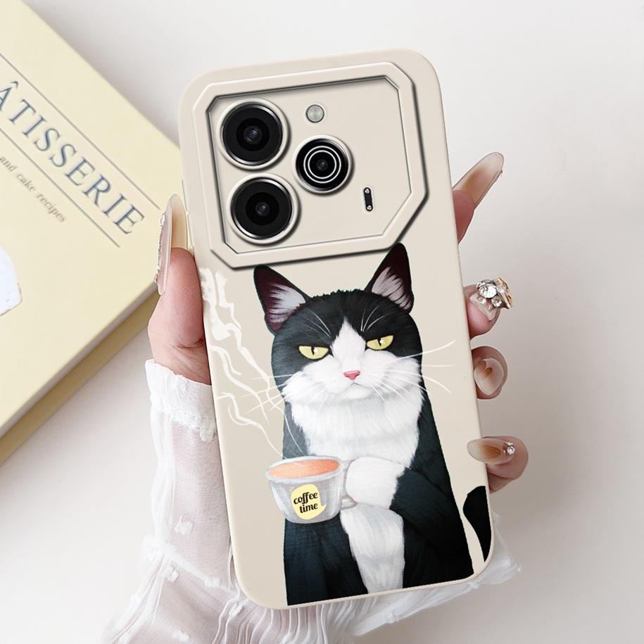 Für Tecno Pova 6 Pro 5G 2024 Hülle LI9 Kameraobjektiv Schutzabdeckung Niedlicher Panda Cartoon Weicher Stoßfänger Für Tecno Pova 6 Pova6 5G Capa