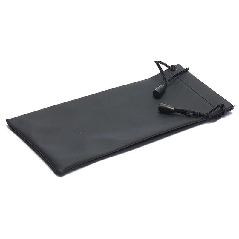 Soft Leather Sunglasses and Reading Glasses Case with Lens Cloth
