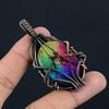 Rainbow Solar Quartz 999 Copper Wire Wrapped Pendant, Handmade Gemstone Pendant Jewelry, Gifts For Wife Brand New Pendant