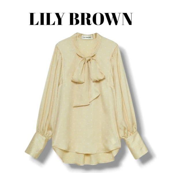 LILY BROWN Lily Brown Dot Bowtie Blouse F