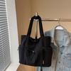 Large Capacity Handbag Student Class Commuter Corduroy Bag Women's Shoulder Tote Bag