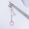 Butterfly Beaded Phone Lanyard Bowknot Pendant Wrist Strap Detachable Phone Chains Keyring Portable Accessory for Women