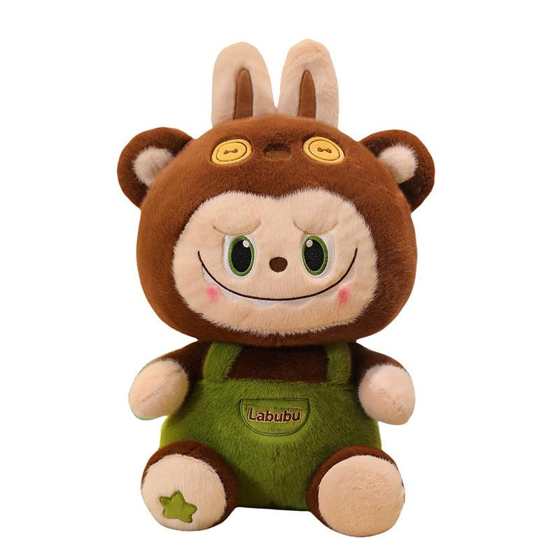 Bear Hat Creative And Strap Pants Cartoon Plush Doll Pillow For Gift