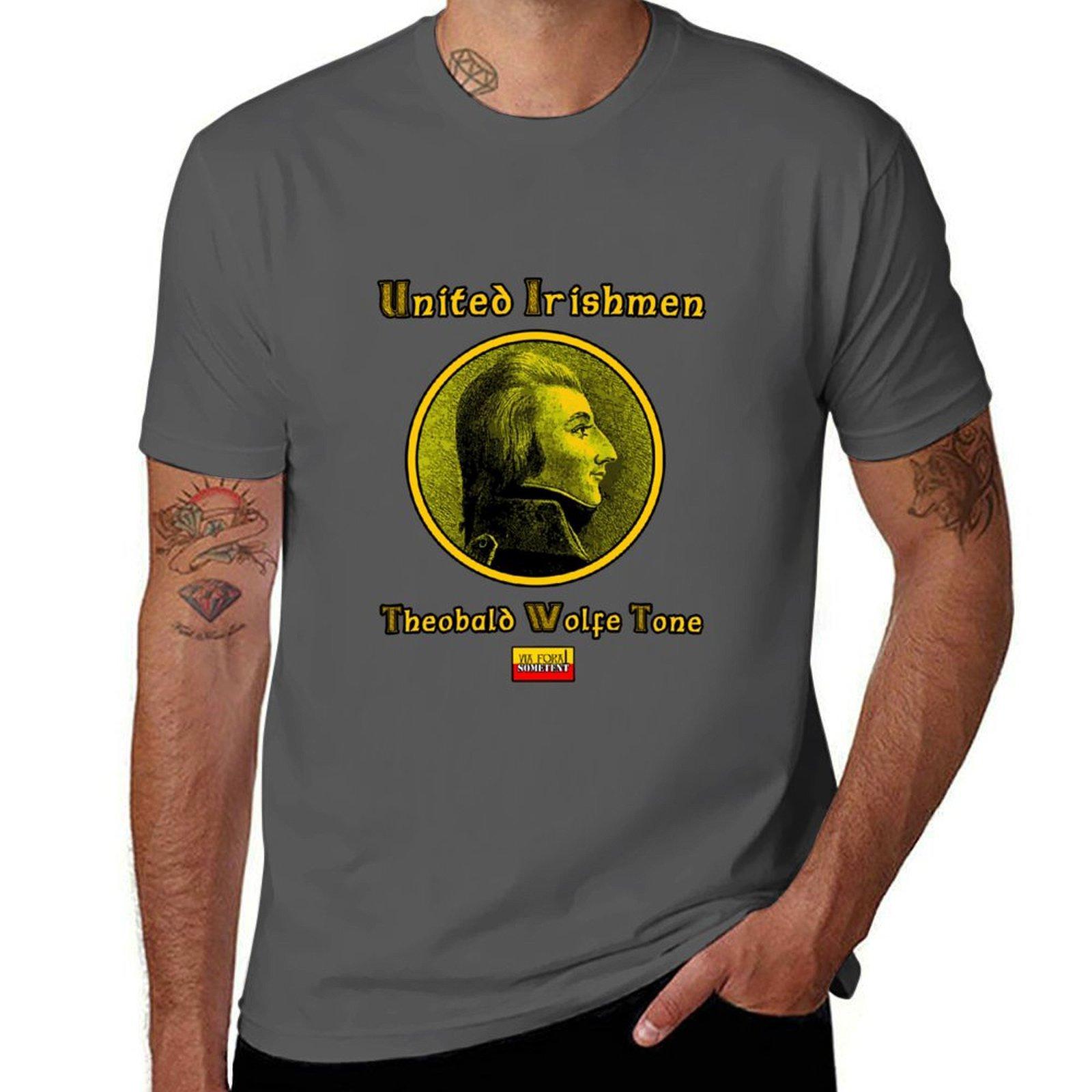 

United Irishmen wolfe tone TShirt Simple Casual Short Sleeve Tee 4XL